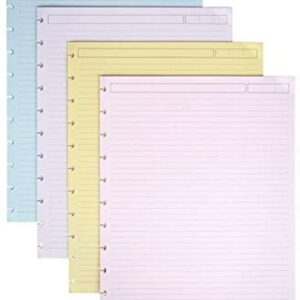 TUL Custom Note-Taking System Discbound Refill Pages, 8.5 x 11, Letter Size, Narrow Ruled, 100 Pages (50 Sheets), Assorted Colors