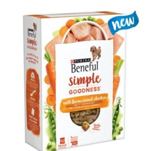 Purina Beneful Simple Goodness,with Farm-Raised Chicken 12 Stay Fresh Packs
