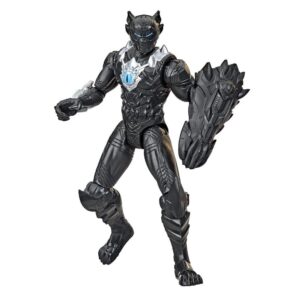 Avengers Marvel Mech Strike 6-inch Scale Action Figure Toy Black Panther with Compatible Mech Battle Accessory, for Kids Ages 4